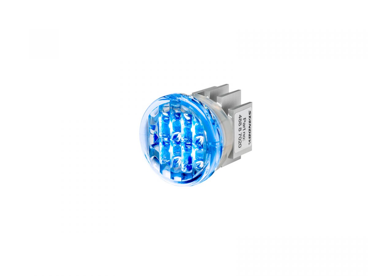 L88 LED Lamp Blue Angle No Grommet
