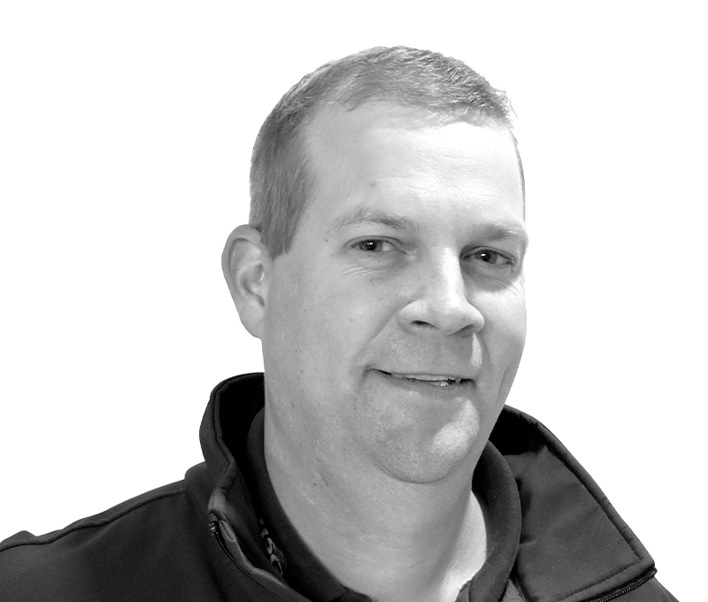 Tom Mann is Standby RSG's Installation and Service Engineer, this is his black and white headshot.