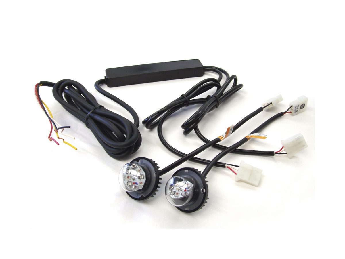 Directional Fend-off Covert LED Modules - Pair (S-HAL06) Full Kit with Cables