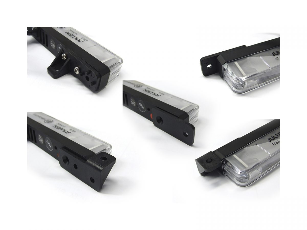 Edge Saber Ultra-Slimline 3-LED Module Unlit with Adjustable Mounting Brackets in Various Positions