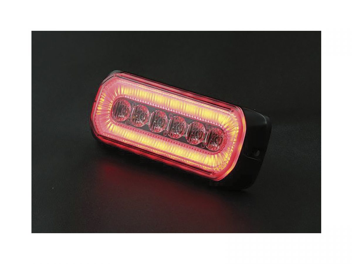 Halo Blitz Warning Lamp Red Red Angle View Lit