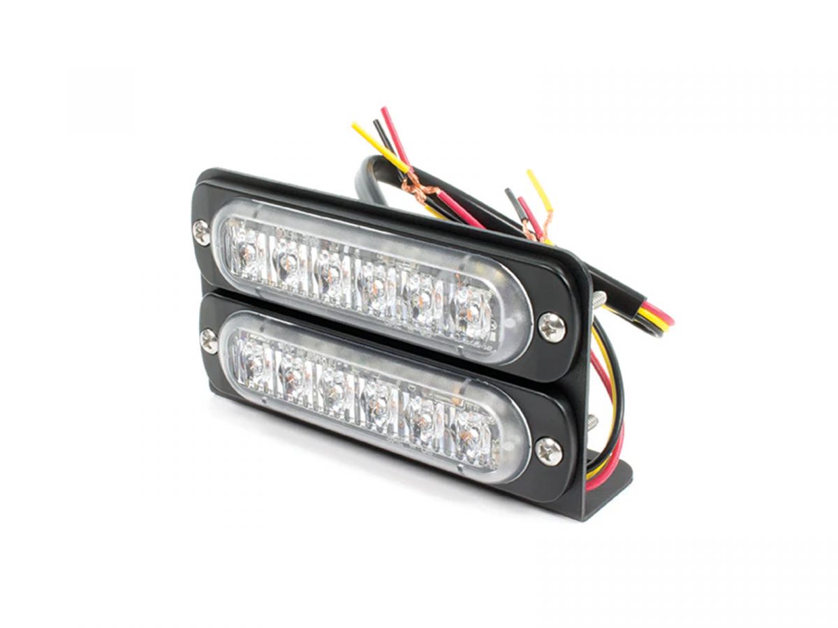 Super Thin LED Module Mounting Brackets L Bracket Dual Head Double Stacked with 6-Way Super Thin LED Modules