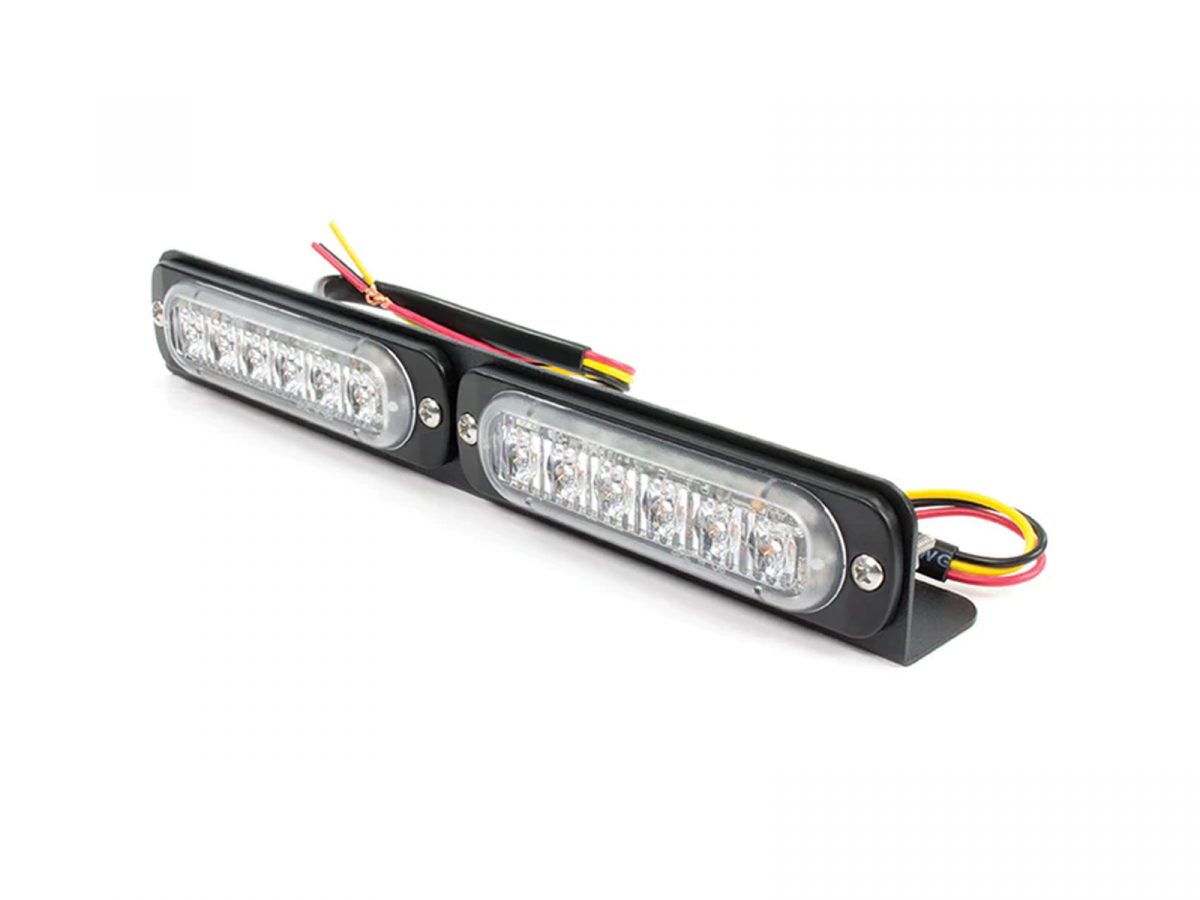Super Thin LED Module Mounting Brackets L Bracket Dual Head Side by Side with 6-Way Super Thin LED Modules