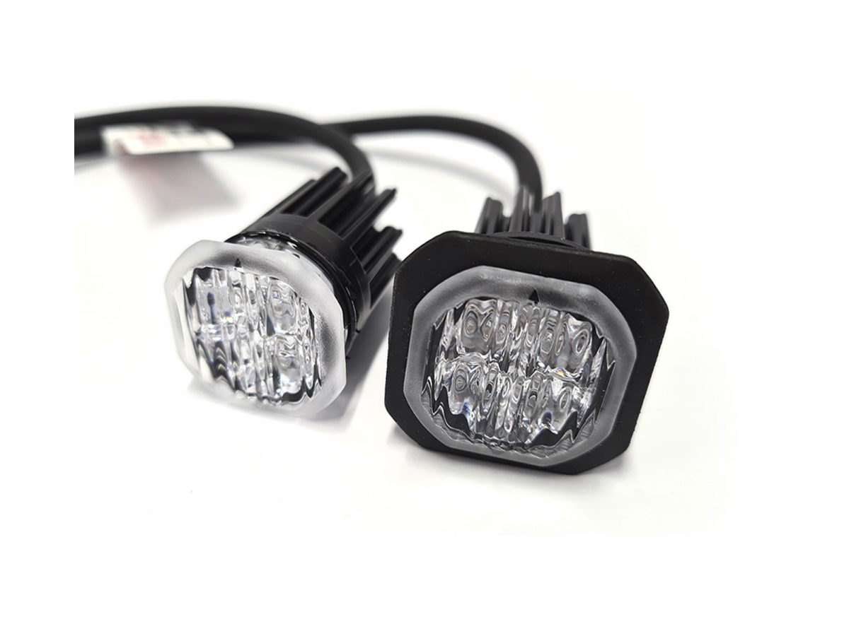 Micro Burst Low Profile LED Modules Kit Angle View Right Gasket
