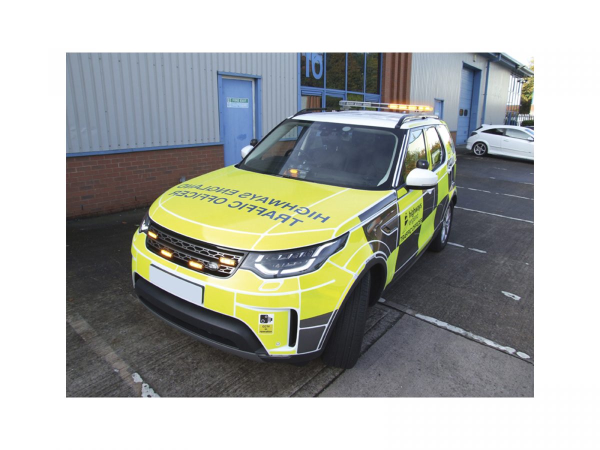 Amber Single Colour 12-LED Xtreme Slim Module (XT12) In Situ Traffic Officer Vehicle Grille Angle