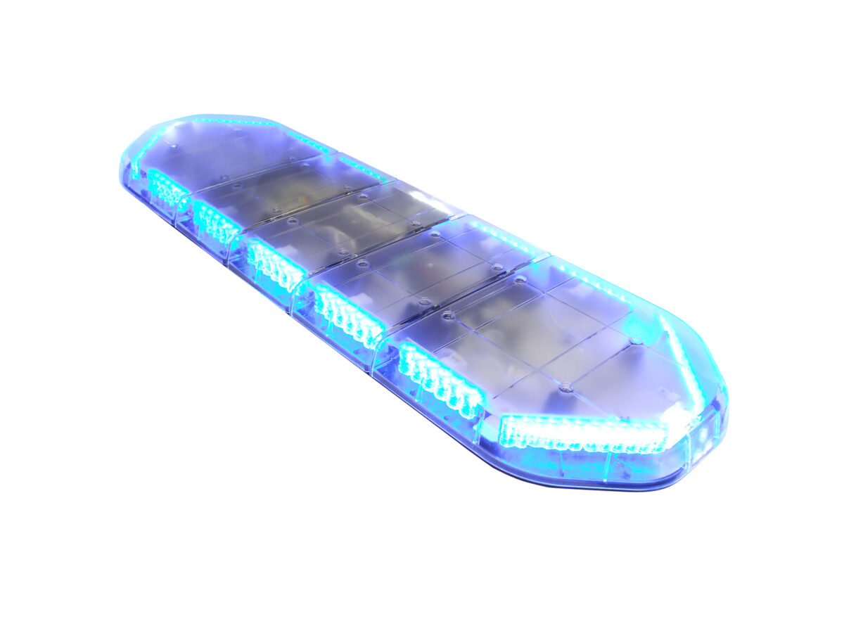 Large Legion LED Lightbar Blue Lit Angle View