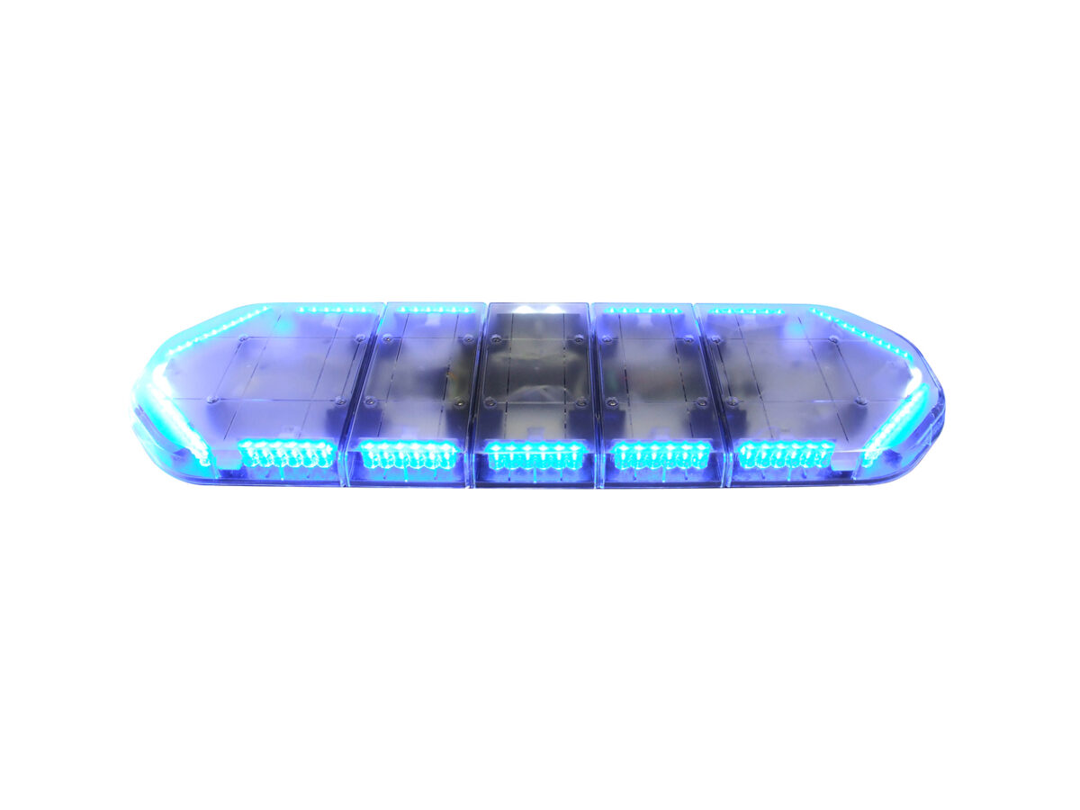 Large Legion LED Lightbar Blue Lit Front Top View