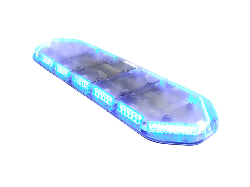 Large Legion LED Lightbar Blue White Lit Top Angle View
