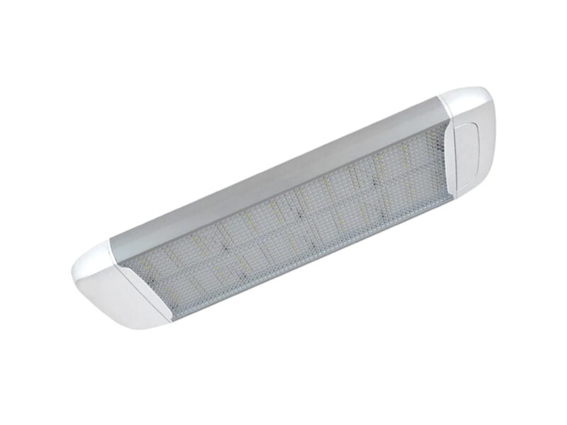 Large Rectangle LED Interior Lamp with Integral Switch Unlit angle View