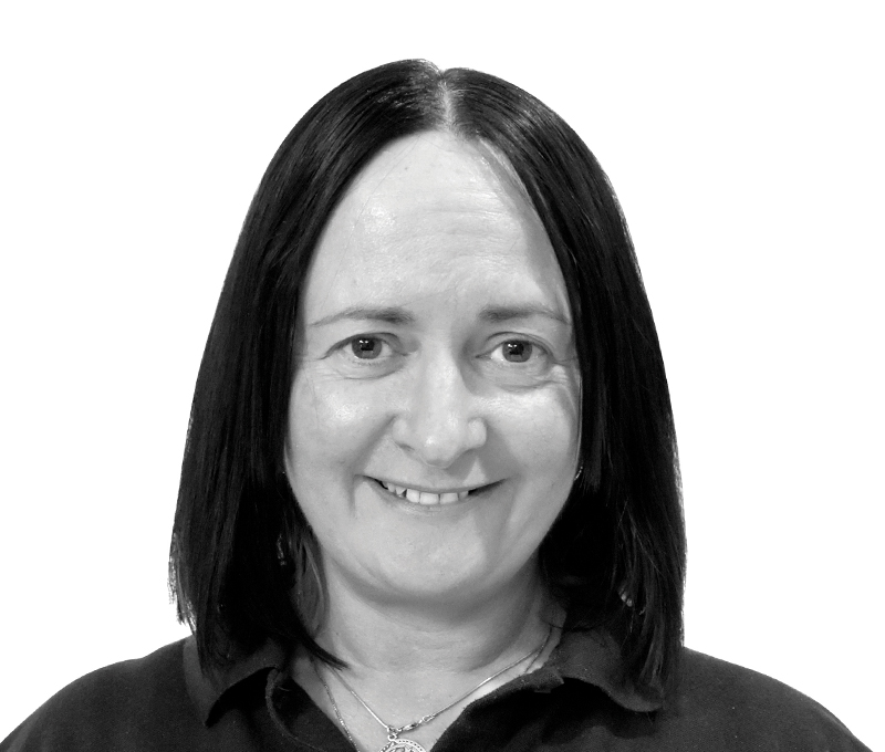 Michelle Jenkinson is Standby RSG's Production Operative, this is her black and white headshot.