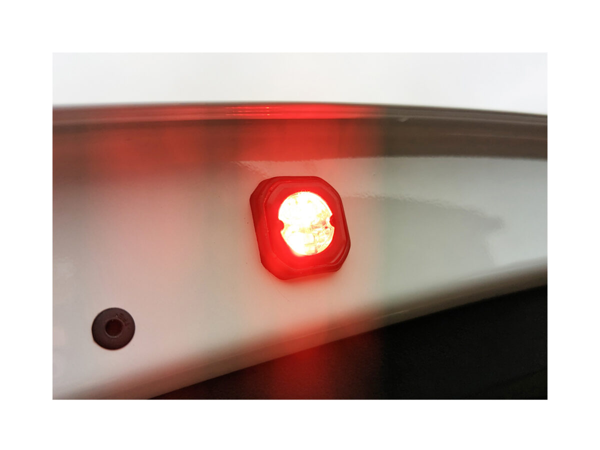 Micro Burst Low Profile LED Module In Situ Lit Red Ambulance Boot