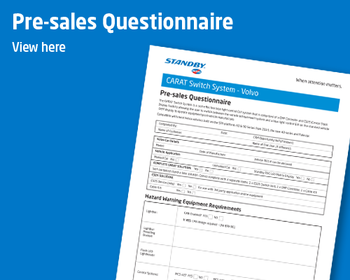 CARAT Pre Sales Button reads 'Pre-sales Questionnaire view here'