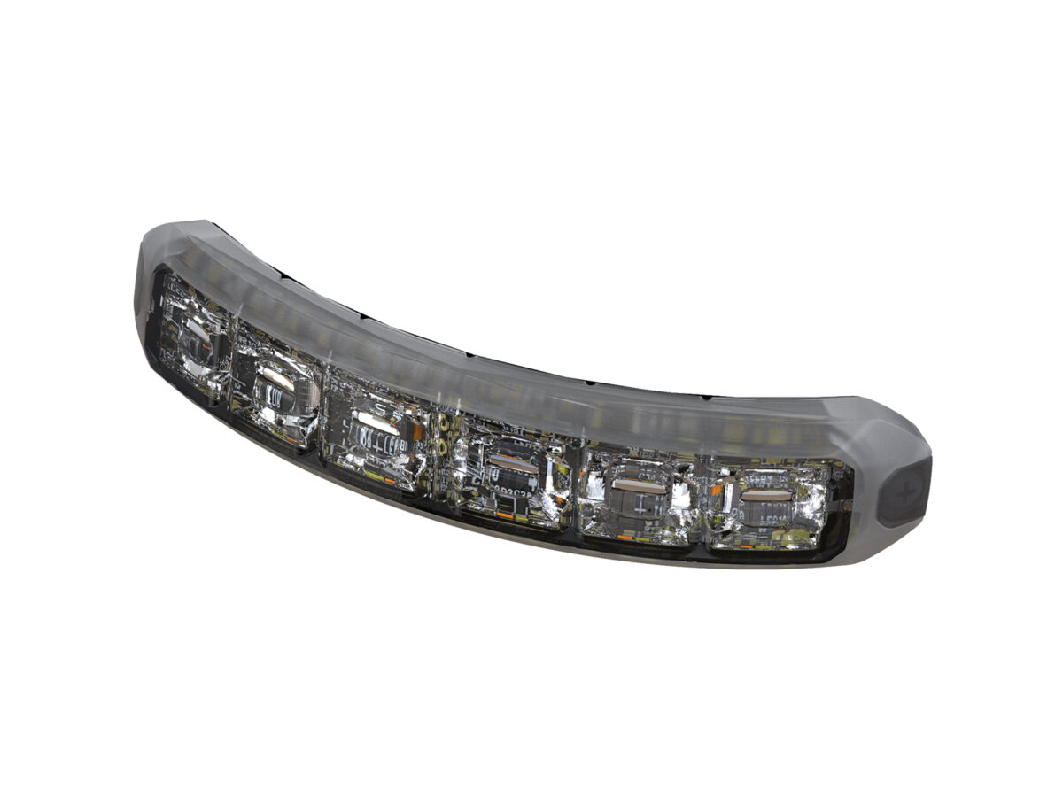 Flexible Warning Light Downward Tilt Lefthand Curve Unlit