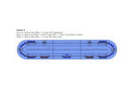 Hurricane LED Lightbar Option 4 Specification Illustration Blue Lens
