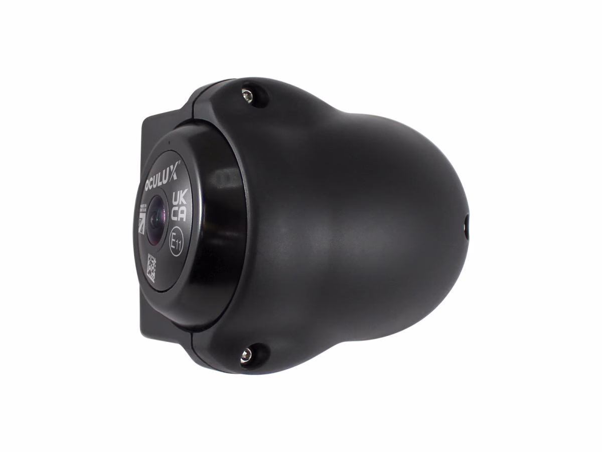 Top View of Occulux® AeroCAM Camera Mount Kit complete with Oculux® Wide, 1080p, AHD CCTV Camera