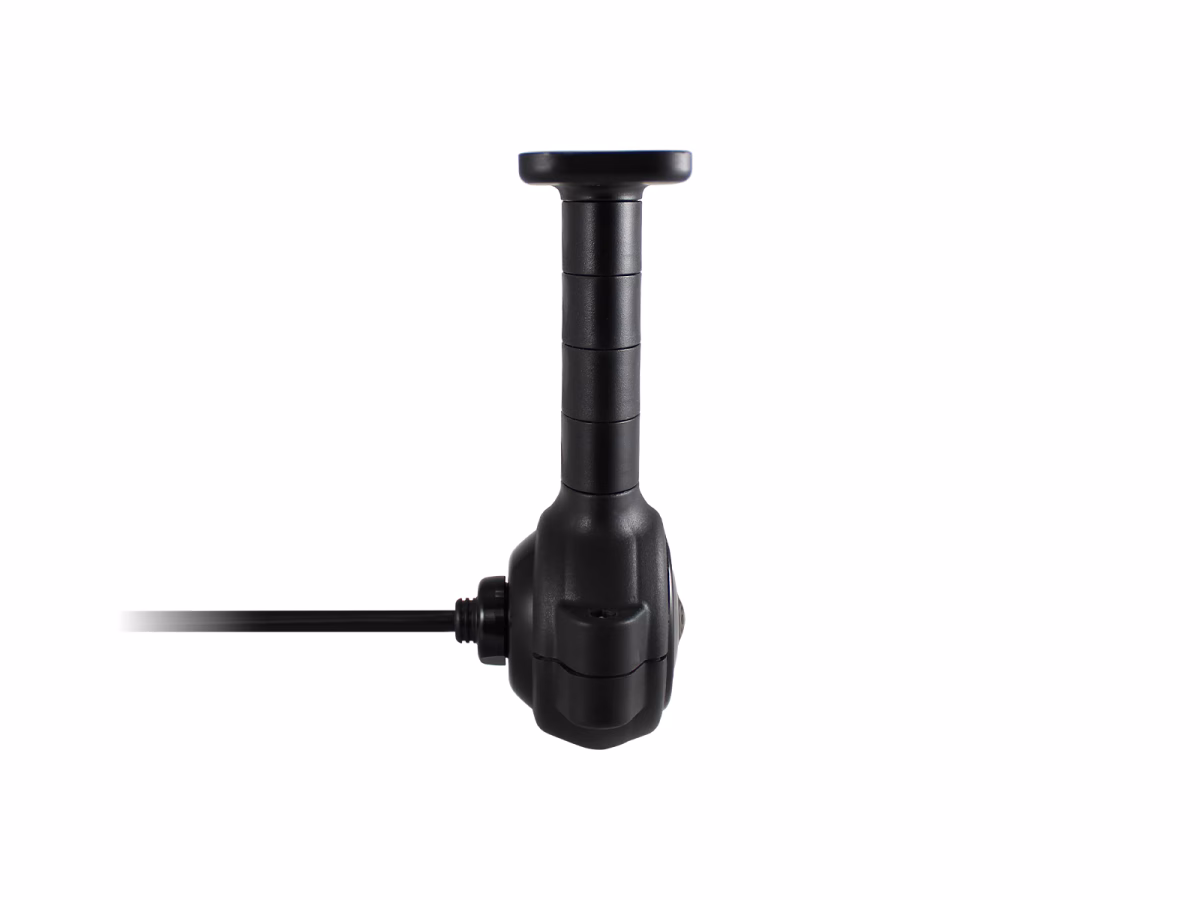 Side View of Occulux® Pedestal Camera Mount Kit with 100mm Bracket and Wide 1080p AHD Camera