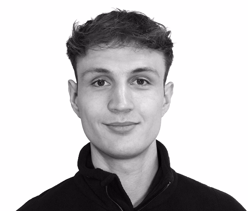 Jonathan Kaminski is Standby UK's Trainee Technical Field Support Engineer, this is his black and white headshot.