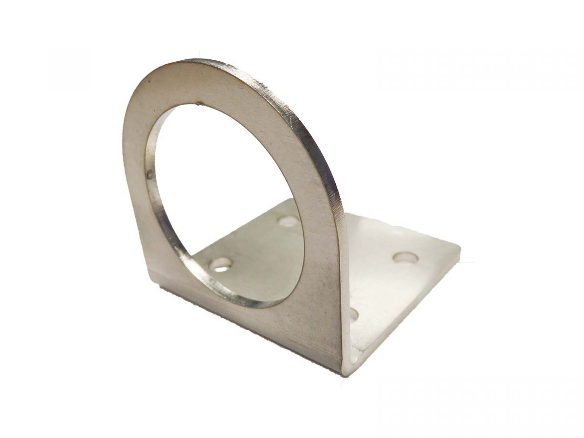 Fixation 90° en inox pour feu Quartz