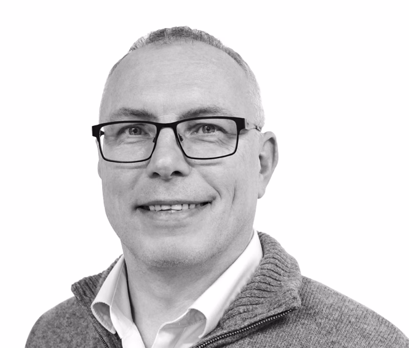 Mark WIlson is Standby UK's Technical Operations Manager, this is his black and white headshot.